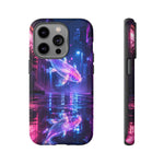 Neon Koi Reflection Vaporwave phone case | Tough Cover