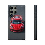 Red C8 Z06 Track Wing Tough Phone Case Cover Gift Art