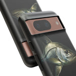 Snook Fishing Phone Case, Saltwater Portrait Black Cover, Gift