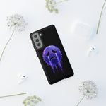 Glitch Sad Face Phone Case, Anime Melt Static Tough Cover