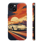 Retro Sunset Countach phone case | Sports car tough cover