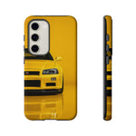 Yellow Skyline Phone Case, R34 GTR 90s JDM Legend Tough Cover for Men Gift