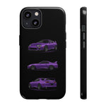 MK4 Supra Phone Case Purple, Three-View Vector Cover