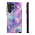 Pastel Galaxy Planet Vaporwave Art Tough Phone Case