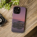 Sunset Skyline GT-R R32 phone case | car reflection, purple dusk