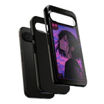 Melancholy Anime Girl Phone Case Vaporwave Tough Case