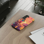 Retro Runner Sunset phone case | 80s Vaporwave jogging design
