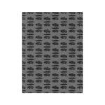 1968 Charger R/T Black Microfiber Throw Blanket Classic Muscle Car