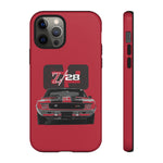 1969 Z28 Red Front View Muscle Car Tough Phone Case