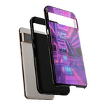 Empty Mall Escalator Vaporwave Art Tough Phone Case