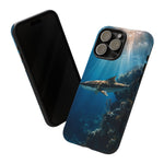 Cobia Reef Phone Case, Shaft of Light Ocean Fishing Tough Cover