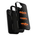 Orange Miura Classic Supercar Tough Phone Case - 3 View