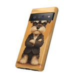 Schnauzer Mustache Boss Phone Case Funny Dog Lover Gift