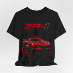 ZR1 C8 T-Shirt Red Mid-Engine American Supercar Tee