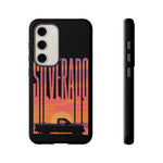 Silverado sunset truck Phone Case | Retro pickup silhouette