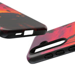 Matte Black Challenger Sunset Tough Phone Case - Palm Silhouette