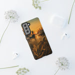 Carp Fishing Phone Case Sunrise Bowfishing Tough Cover Gift