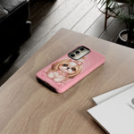 Shih Tzu Princess Kawaii Chibi Puppy Pet Dog Art Tough Phone Case