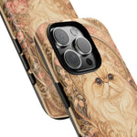 Persian Cat Floral Art Nouveau Tough Phone Case