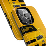 Yellow Skyline Phone Case, R34 GTR 90s JDM Legend Tough Cover for Men Gift