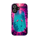 Neon Flamingo Pool Vaporwave Art Tough Phone Case
