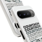 White Countach Retro Tough Phone Case Cover Gift Art