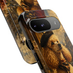 Poodle in Beret Phone Case | Vintage Paris Café Illustration