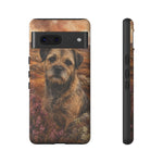 Border Terrier Earthy Watercolor Art Tough Phone Case