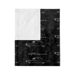 1964 Galaxie Black Microfiber Throw Blanket Classic Car Gift