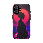 Neon Geisha Silhouette Phone Case | Tough Cover