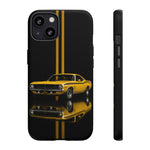 AAR Cuda Phone Case, Yellow 70 Muscle Car Stripe Studio Cover