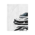 ZR1X Stars & Steel C8 Blanket | Velveteen Microfiber Car Throw