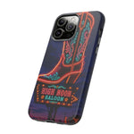 Neon Cowboy Boot phone case | High Noon Saloon design