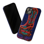 Neon Cowboy Boot phone case | High Noon Saloon design
