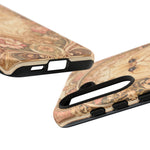 Persian Cat Floral Art Nouveau Tough Phone Case