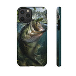 Largemouth Bass Phone Case, Frog Strike Cover for Freshwater Gift
