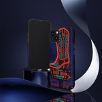 Neon Cowboy Boot phone case | High Noon Saloon design