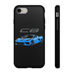 Rapid Blue C8 Corvette Vector Tough Phone Case