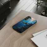 Cobia Reef Phone Case, Shaft of Light Ocean Fishing Tough Cover