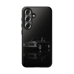Black Classic C10 Truck Phone Case | Vintage Pickup Reflection, Minimal Auto Design