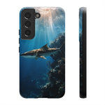 Cobia Reef Phone Case, Shaft of Light Ocean Fishing Tough Cover