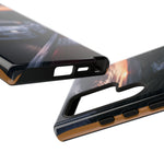 Skyline GT-R R34 White Nurburgring Speed Art Tough Phone Case