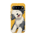 Sheepdog Hair Flip Phone Case Funny Dog Lover Gift