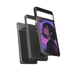 Melancholy Anime Girl Phone Case Vaporwave Tough Case