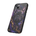 French Bulldog Galaxy Marble Art Tough Phone Case