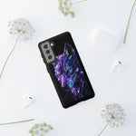 Holographic Wolf Phone Case, Fractured Prism Iridescent Cover