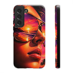 Sunset Reflection Sunglasses Retrowave 80s phone case