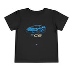 Toddler 2021 C8 Rapid Blue Supercar T-Shirt Kids Race Car Graphic Tee 2T–5T