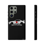 R34 Skyline Japanese Flag Race Car Phone Case | JDM GT-R Tough Cover