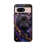 French Bulldog Galaxy Marble Art Tough Phone Case